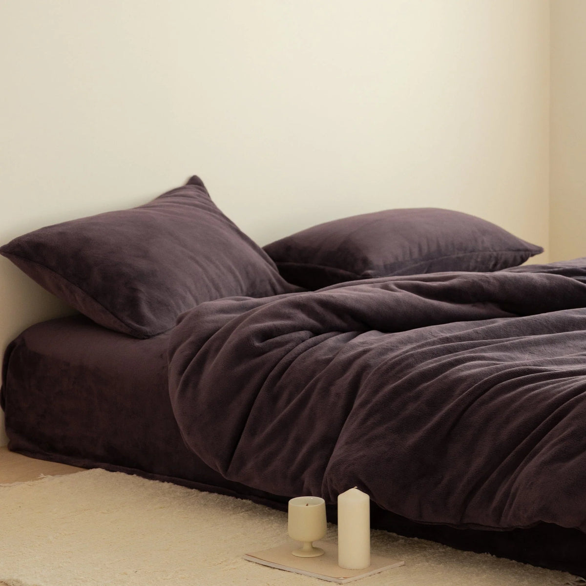 Bedding Set Plush Minky Microfiber Warm 4-Piece