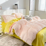 Bedding Set Plush Sherpa Fleece Machine-Washable