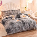 Bedding Set Plush Sherpa Fleece Machine-Washable