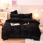 Bedding Set Plush Sherpa Fleece Machine-Washable