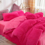 Bedding Set Plush Sherpa Fleece Machine-Washable