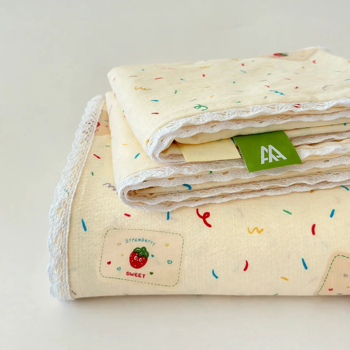 Bedding Set Pure Cotton Breathable & Moisture-Wicking Lace Edge