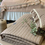 Bedding Set Quilted Breathable Cotton Lace Ruffles