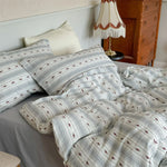 Bedding Set Quilted Cotton Breathable 4-Piece Set