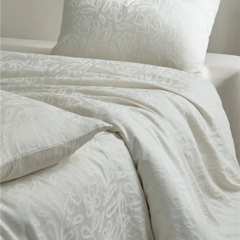 Bedding Set Quilted Cotton Jacquard Reversible Machine Washable