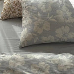 Bedding Set Quilted Floral Cotton Blend 4-Piece