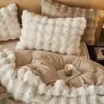 Bedding Set Rabbit Fur Fleece Warm & Breathable