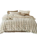 Bedding Set Rabbit Fur Fleece Warm & Breathable