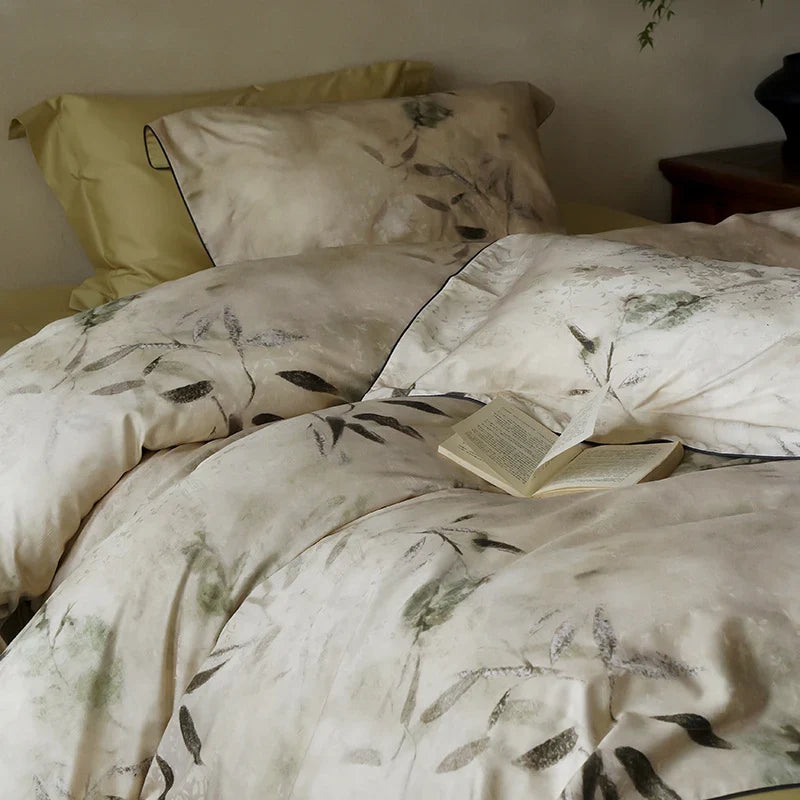 Bedding Set Reversible Mako Cotton Satin 4-Piece