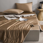 Bedding Set Reversible Satin Blanket & Quilted Protector