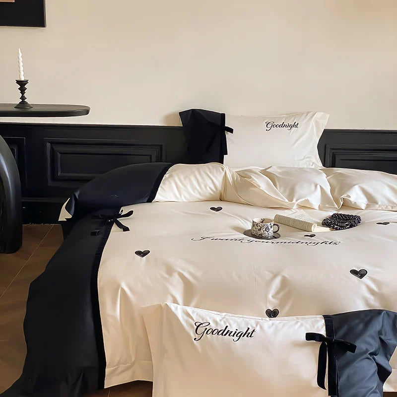 Bedding Set Reversible Satin Glossy & Matte 4-Piece