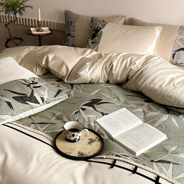Bedding Set Reversible Satin Quilted Machine Washable