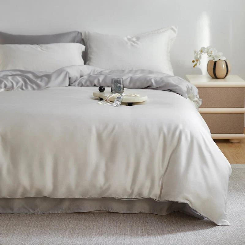 Bedding Set Reversible Satin Silky Soft 4-Piece