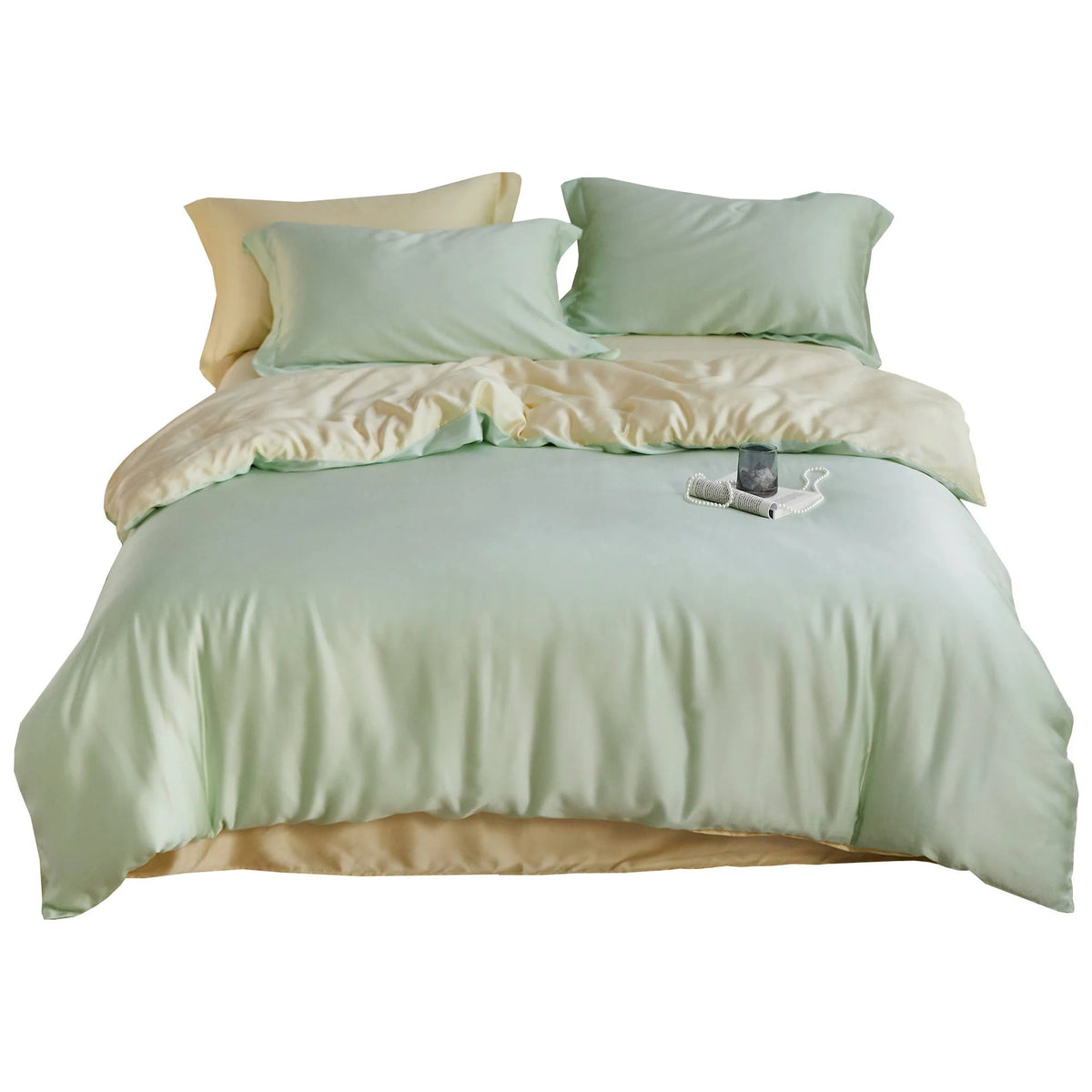 Bedding Set Reversible Satin Silky Soft 4-Piece
