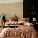 Bedding Set Reversible Woven Satin Temperature-Regulating