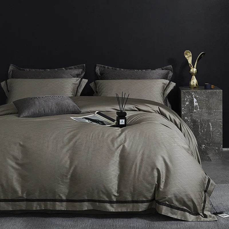 Bedding Set Satin Cotton Breathable 4-Piece