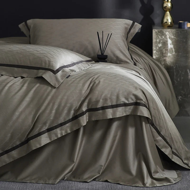 Bedding Set Satin Cotton Breathable 4-Piece