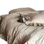 Bedding Set Satin Floral Jacquard 4-Piece