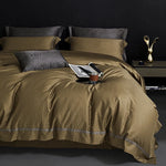 Bedding Set Satin Jacquard Floral 4-Piece