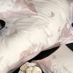 Bedding Set Satin Rose & Butterfly Embroidery