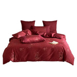 Bedding Set Satin Rose Jacquard Hotel Closure
