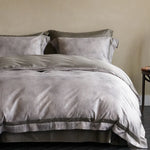 Bedding Set Satin Temperature-Regulating Floral Watercolor