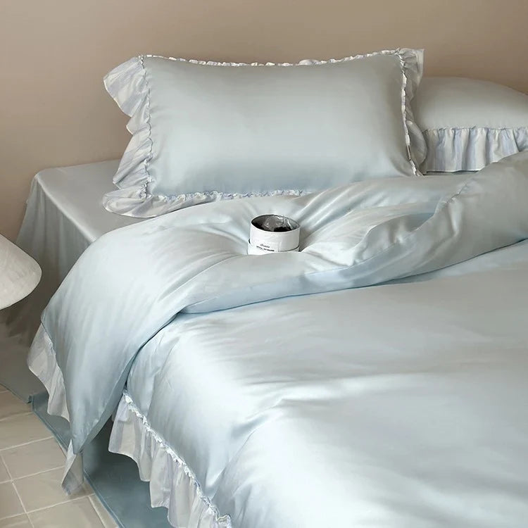 Bedding Set Silky Satin Temperature-Regulating