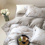 Bedding Set Temperature-Regulating Cotton Satin Reversible 4-Piece
