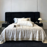 Bedding Set Toile-de-Jouy Cotton Satin Breathable