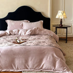 Bedding Set Velvet Floral Embroidery Machine Washable