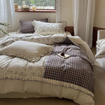 Bedding Set Vintage Patchwork Ruffle & Lace