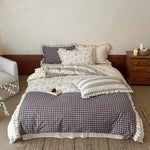 Bedding Set Vintage Patchwork Ruffle & Lace