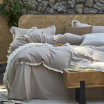 Bedding Set Washed Cotton-Linen Wrinkle-Resistant 4-Piece