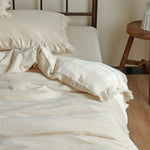 Bedding Set Washed Linen Breathable All-Season 4-Piece