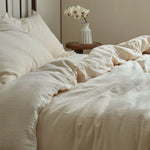 Bedding Set Washed Linen Breathable All-Season 4-Piece
