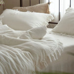 Bedding Set Washed Linen Breathable All-Season 4-Piece