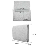 Bedside Organizer Felt Hanging Multi-Pocket Storage For Tablets & Books