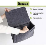 Bedside Organizer Felt Hanging Multi-Pocket Storage For Tablets & Books
