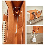 Bedside Organizer Felt Hanging Multi-Pocket Storage For Tablets & Books