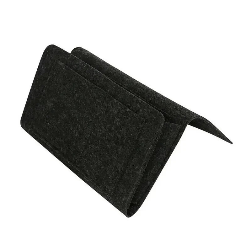 Bedside Organizer Waterproof Felt Multi-Pocket With Cable Slots