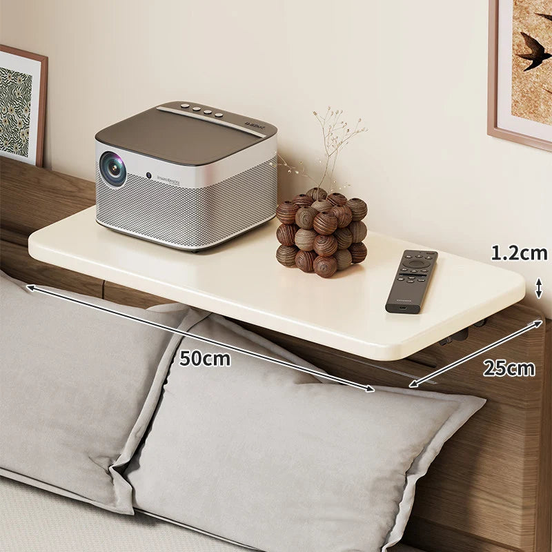 Bedside Shelf Adjustable Headboard Clamp Non-Slip Cable Channel