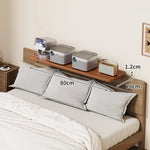 Bedside Shelf Adjustable Headboard Clamp Non-Slip Cable Channel