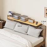 Bedside Shelf Adjustable Headboard Clamp Non-Slip Cable Channel