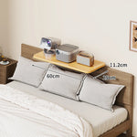 Bedside Shelf Adjustable Headboard Clamp Non-Slip Cable Channel