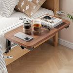 Bedside Shelf Foldable Space-Saving Wooden Surface