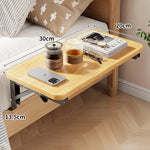 Bedside Shelf Wood Top Foldable Wall-Mounted Design