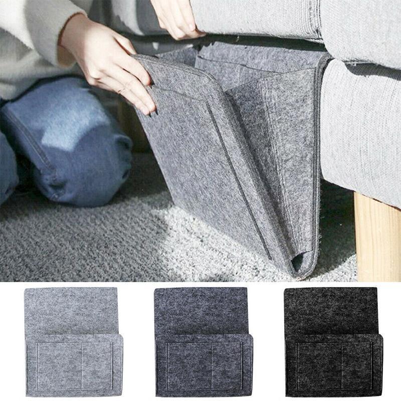 Bedside Storage Caddy Polyester Felt & Multiple Pockets