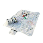 Bedspread Diamond Quilted Floral Applique Machine Washable