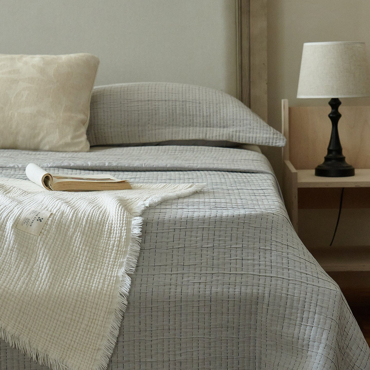 Bedspread Set Quilted Patchwork Cotton Blend
