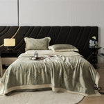 Bedspread Set Satin Floral Jacquard Embroidery